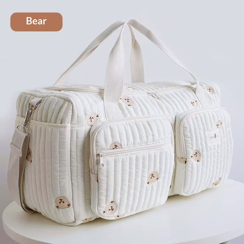 Mommy Travel Bag Compact LightweightHigh-CapacityCasual Handbag For Moms And Babies