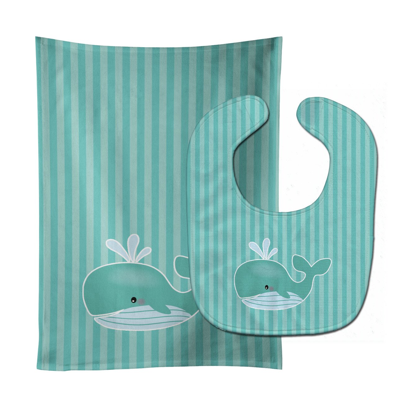 Whale Baby Bib & Burp Cloth BB7125STBU