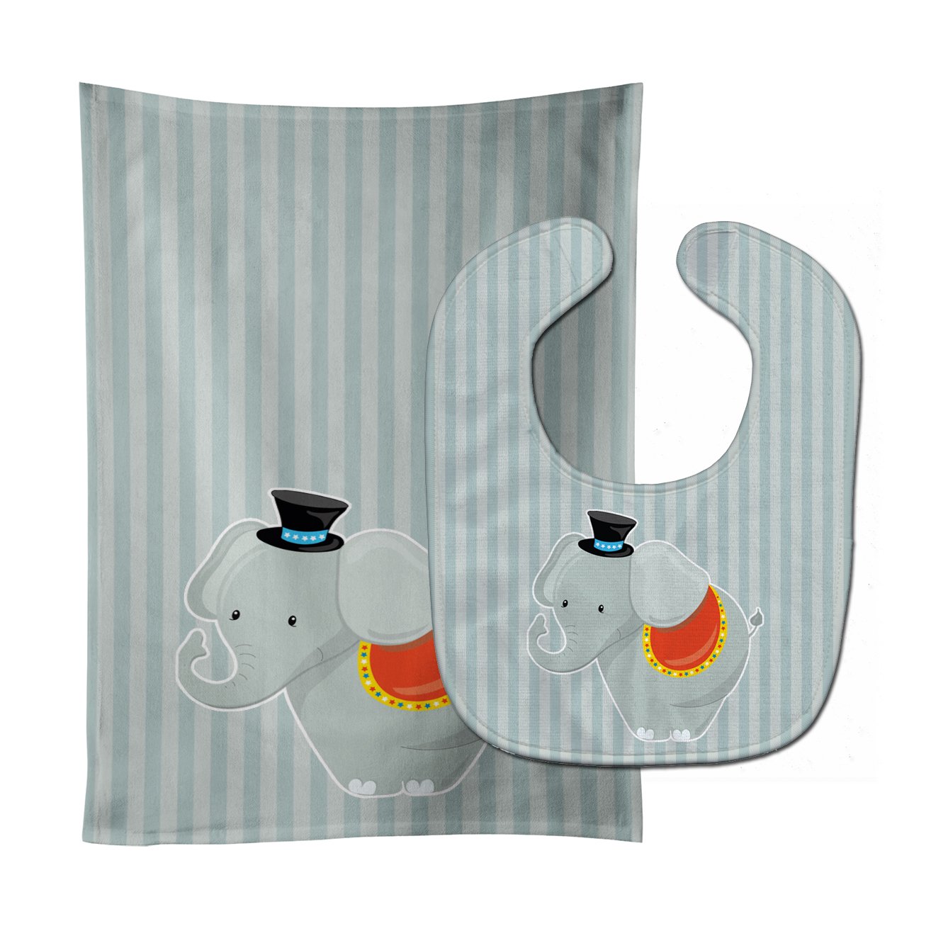 Elephant Baby Bib & Burp Cloth BB8698STBU