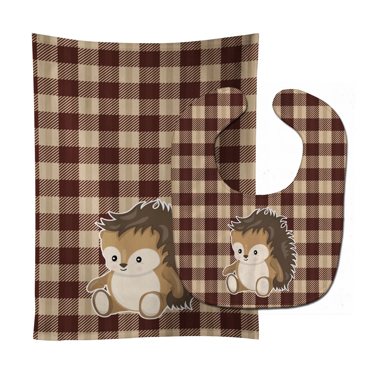 Porcupine Baby Bib & Burp Cloth BB9167STBU