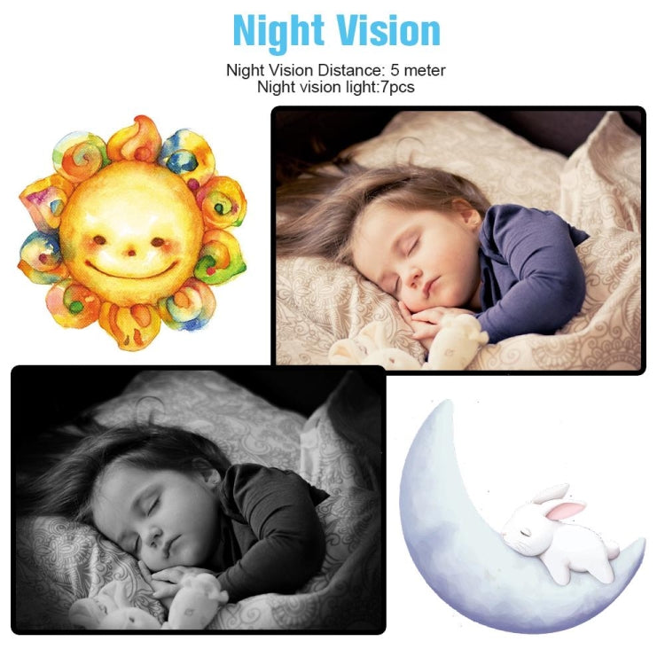 SP920 4.3 inch TFT Screen Baby Monitor Care Camera(US Plug)
