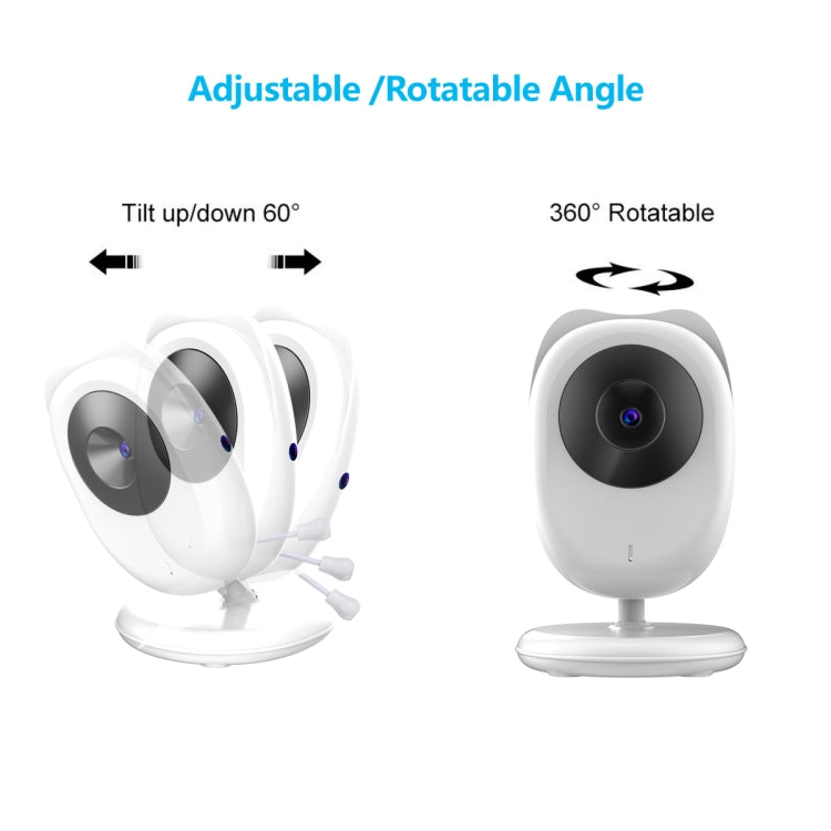 SP990 2.4 inch LCD Screen Baby Monitor Care Camera(US Plug)