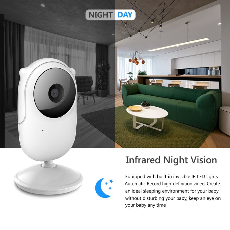 SM25 2.4 inch LCD Screen Baby Monitor Care Camera(US Plug)