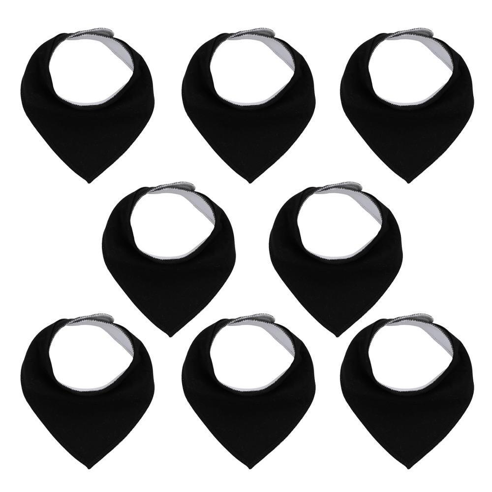 8PCS/SET Pack Baby Bandana Organic Absorbent Soft Cotton Drool Bibs for Teething And Feeding Bib For Baby and Kids Feeding