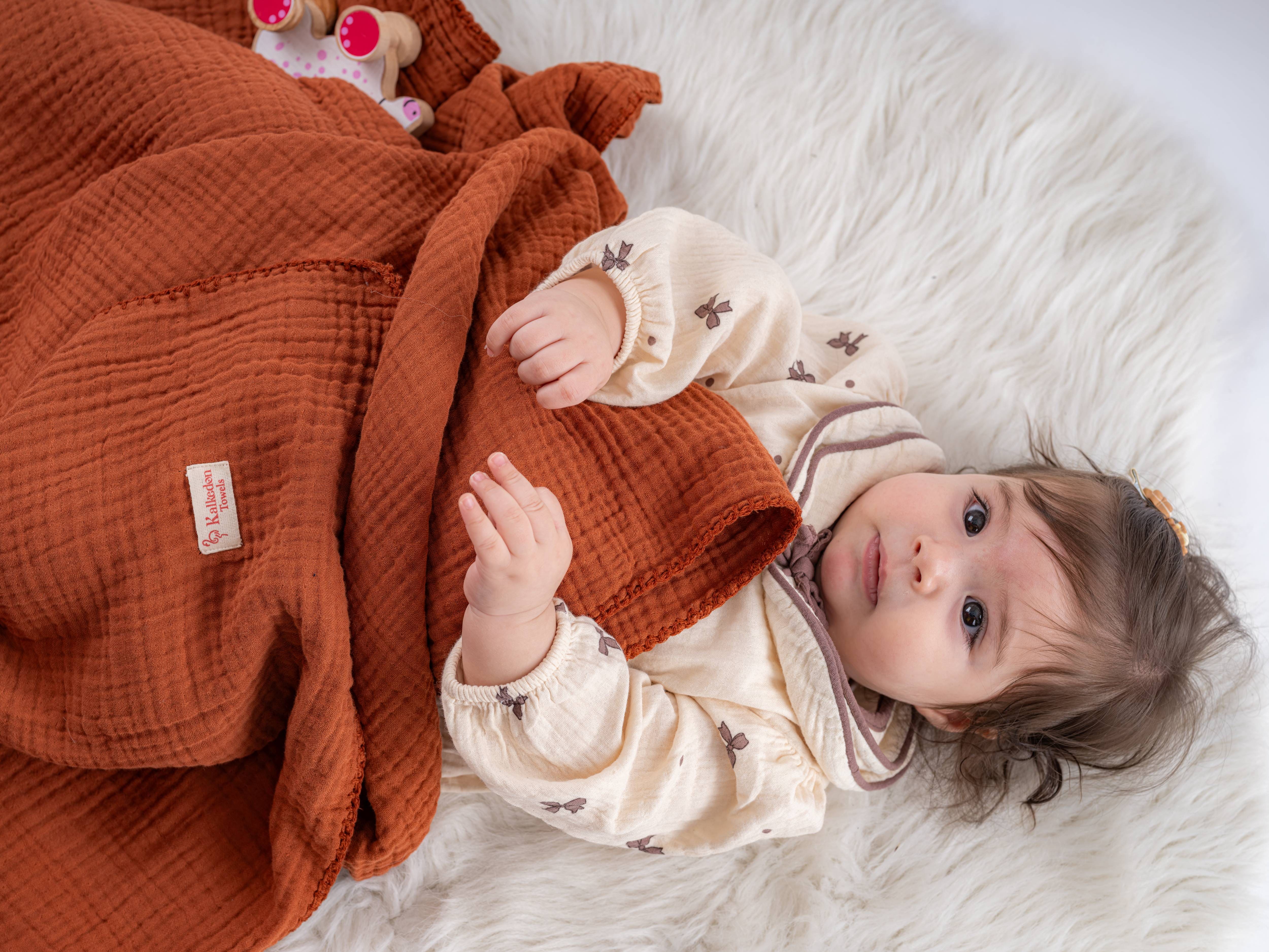Quilted 4 Layers Muslin Blanket