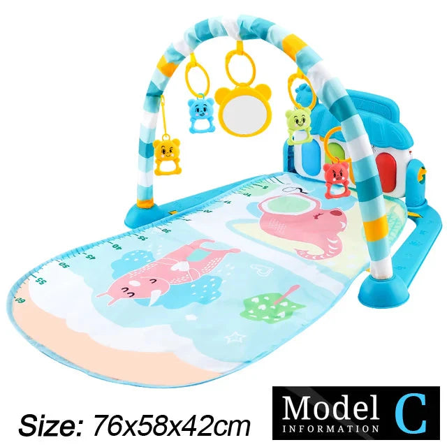 Baby Fitness Play Gym with Music & Piano Mat