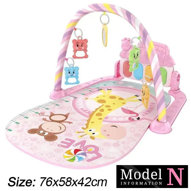 Baby Fitness Play Gym with Music & Piano Mat