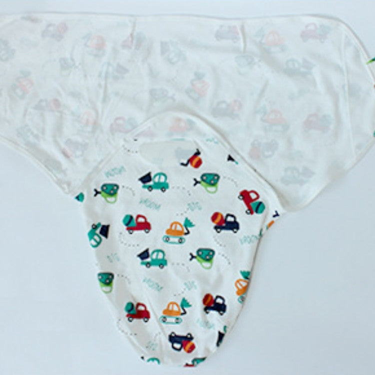 Spring  Summer Cotton Baby Infant Bags Towels Sleeping Bags Knitted Cloth Cap Set, Size:L (60x75 CM)(Tent Tree)