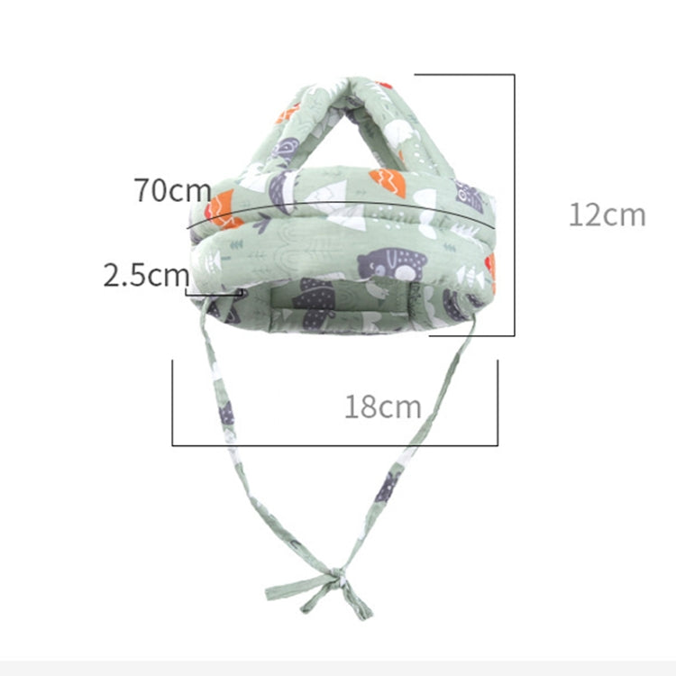 Baby Breathable Anti-fall Head Protective Cap Baby Protective Cap Toddler Bumper Cap, Spec: Pink Forest Antlers