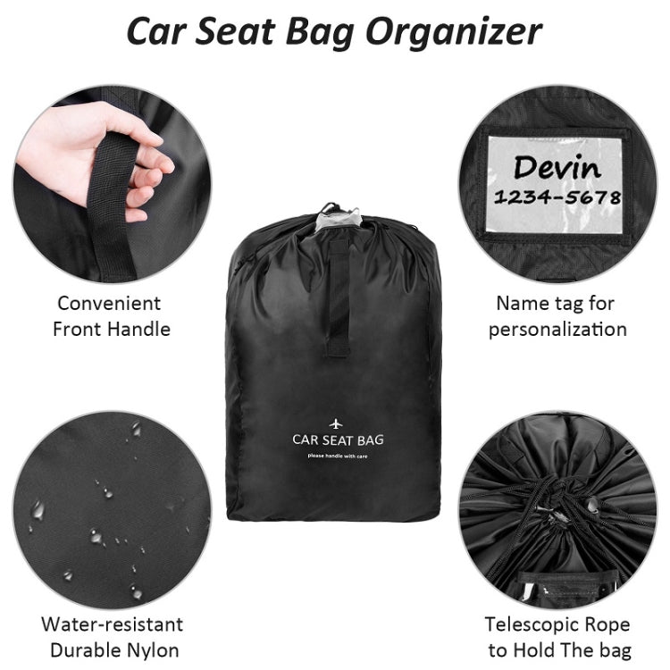Car Child Safety Seat Travel Bag Baby Stroller Wheelchair Storage Bag(Blue)
