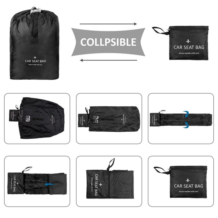 Car Child Safety Seat Travel Bag Baby Stroller Wheelchair Storage Bag(Blue)