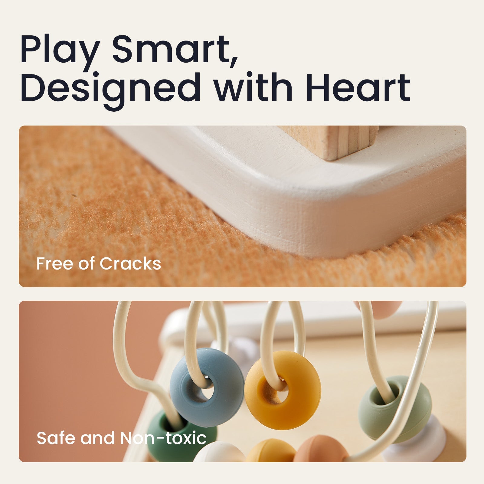 Cottage Activity Cube - Morandi
