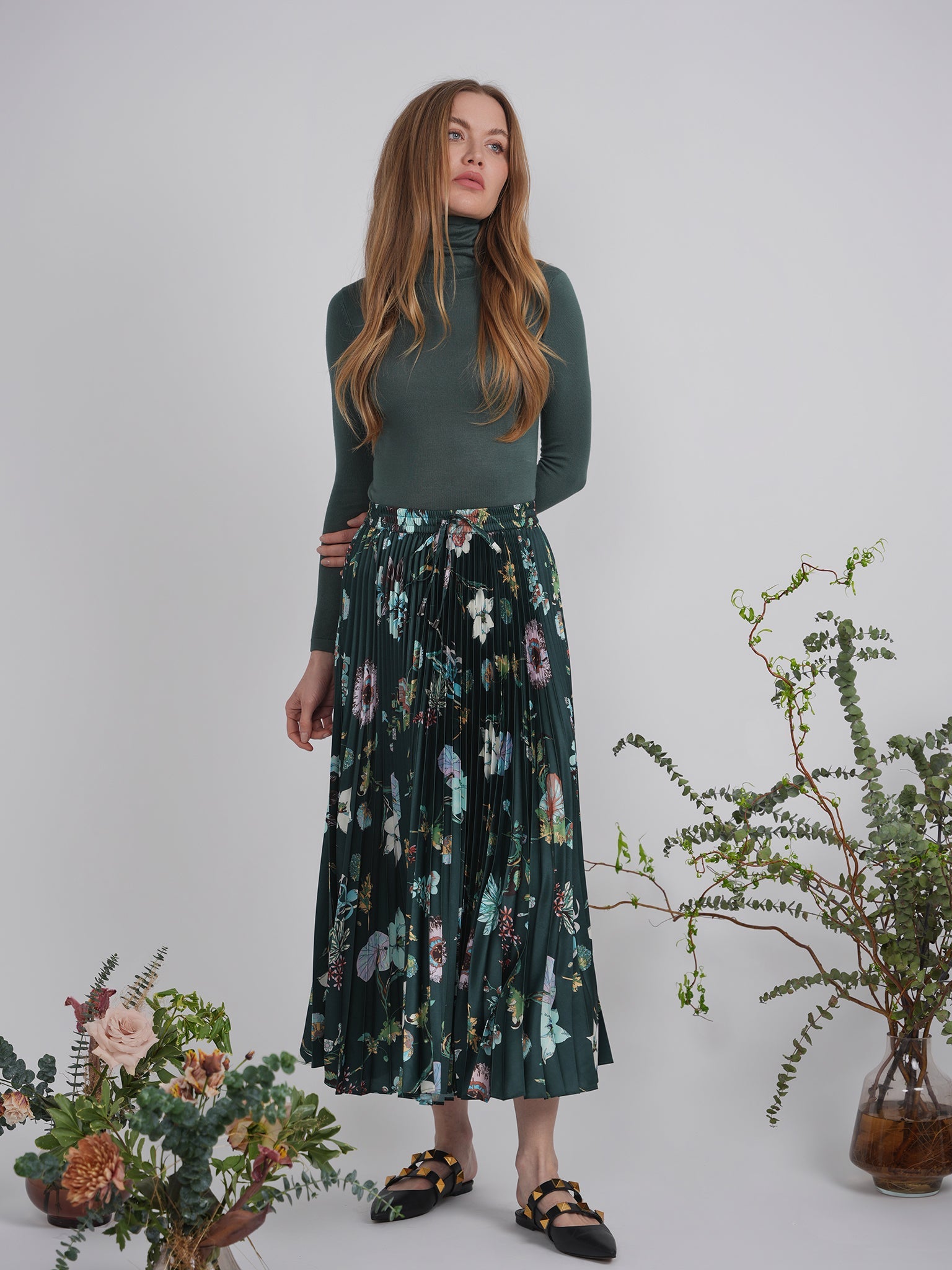 Maternity Thin Knit Turtleneck