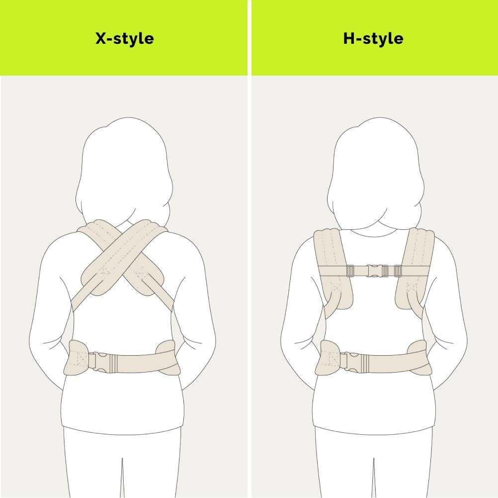 Ergonomic Baby Carrier Newborn to Toddler, Lightweight & Breathable Cotton Infant Carrier for Hands Free Comfort