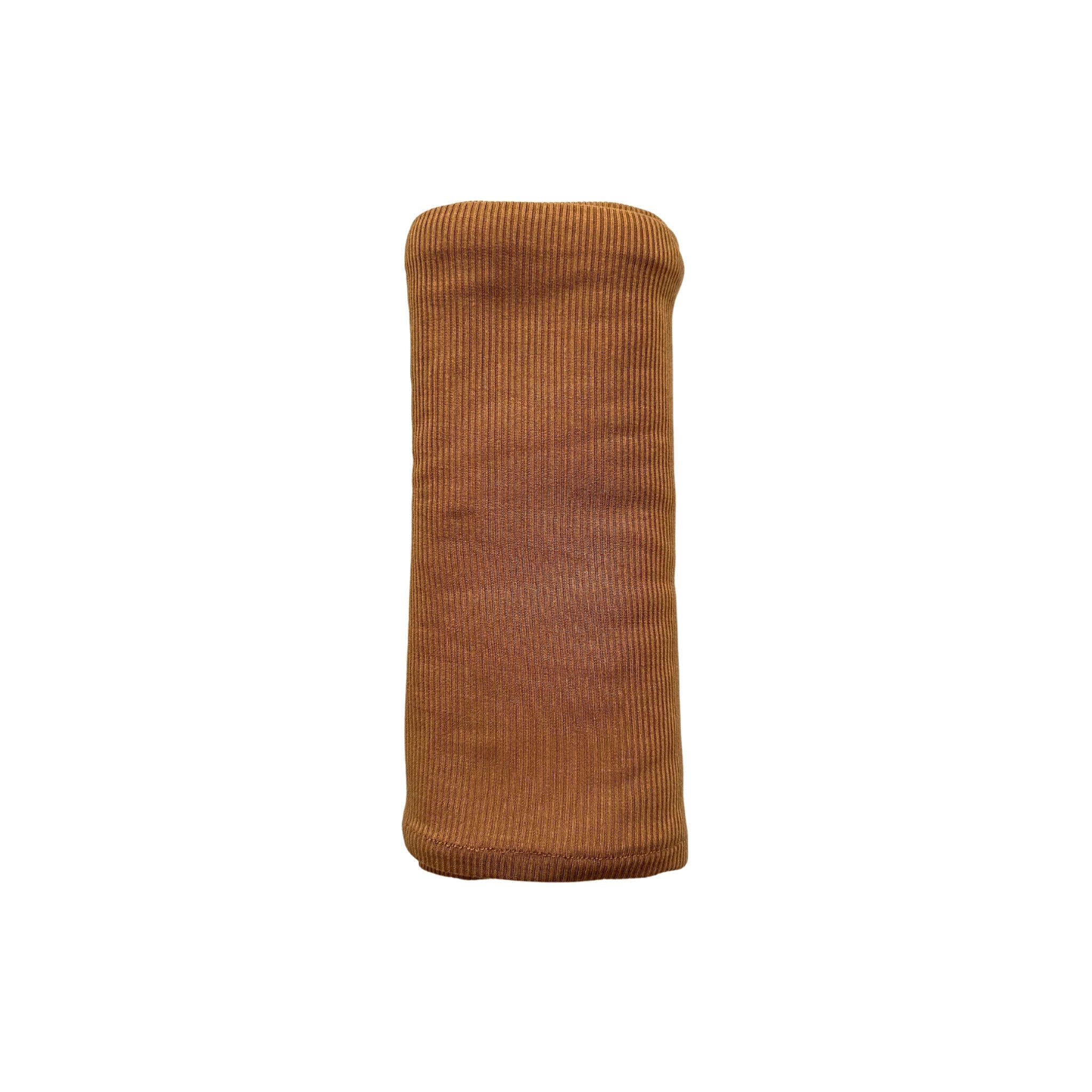 Caramel Ribbed Bamboo Stretch Swaddle Blanket