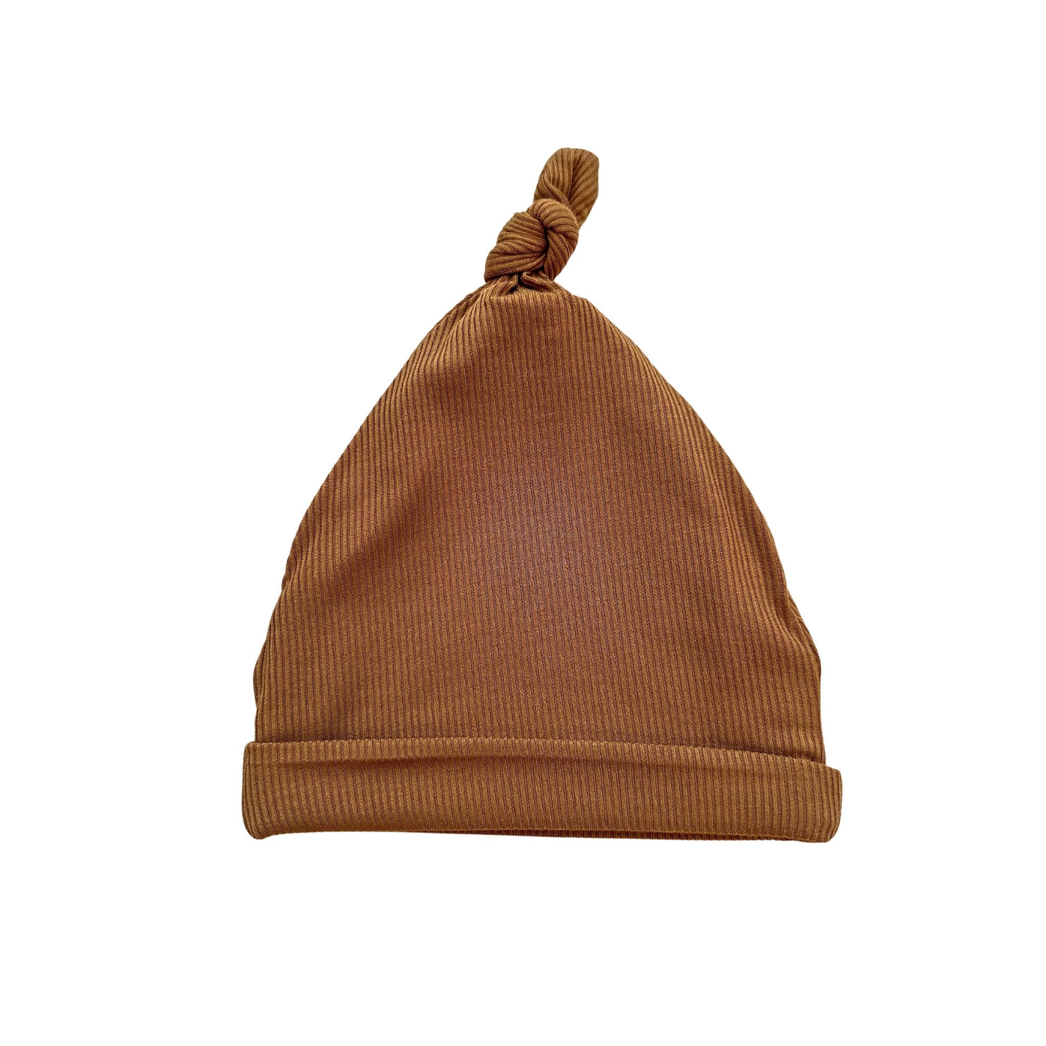 Caramel Ribbed Bamboo Stretch Swaddle Blanket