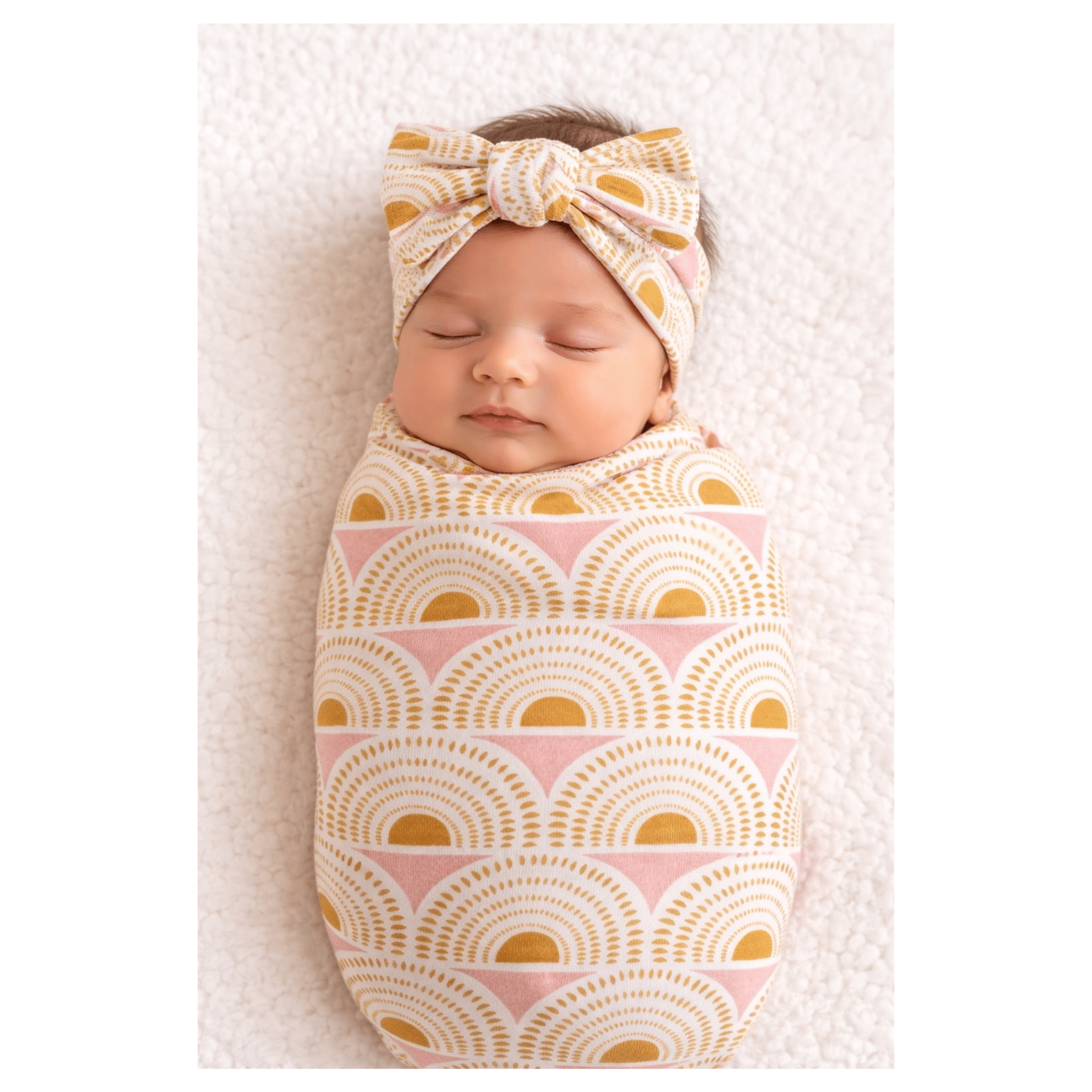 Vintage Sunshine Bamboo Baby Stretch Swaddle Blanket